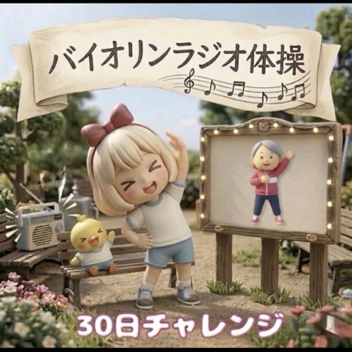 166《30日チャレンジバイオリンラジオ体操》21日目