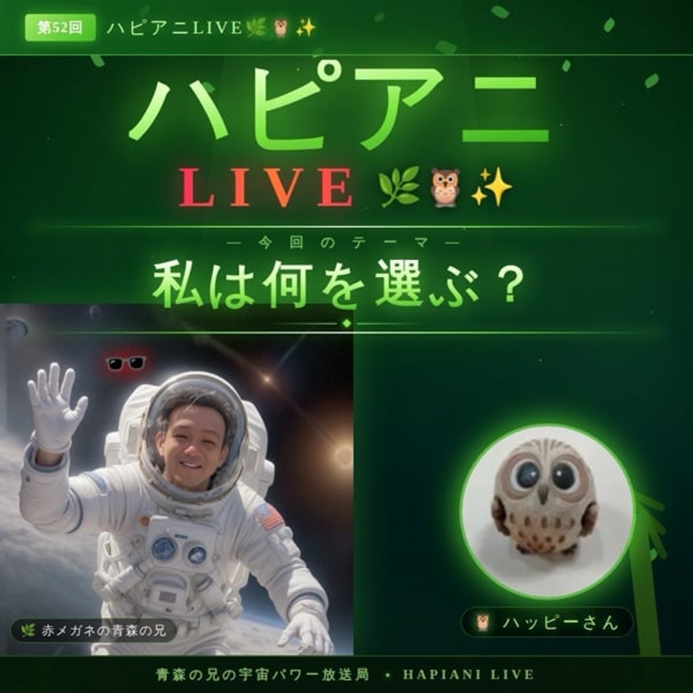「私は何を選ぶ?」ハピアニLIVE🦉🦭🎤✨✨