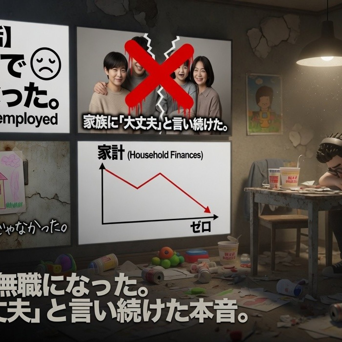 【第5話】妻子持ちで無職になった。家族に「大丈夫」と言い続けた本音。 episode artwork