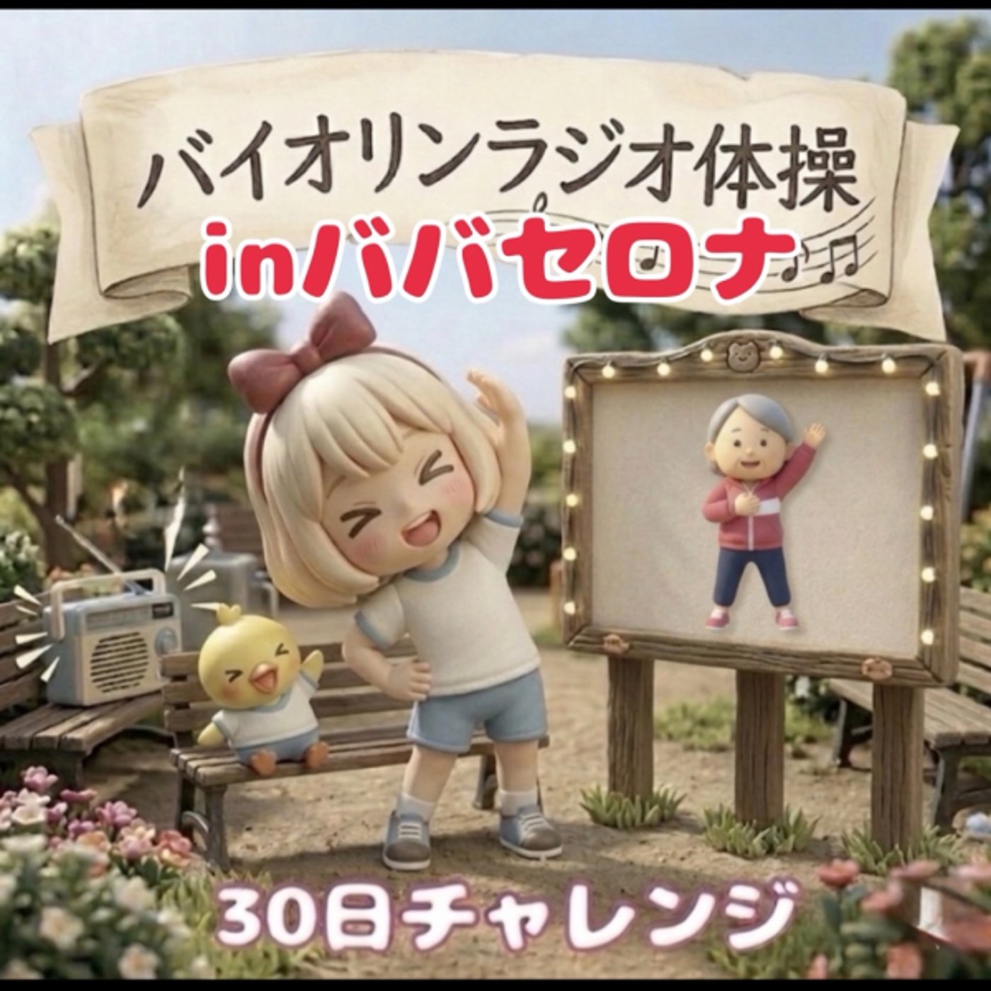 176《30日チャレンジバイオリンラジオ体操》27日目