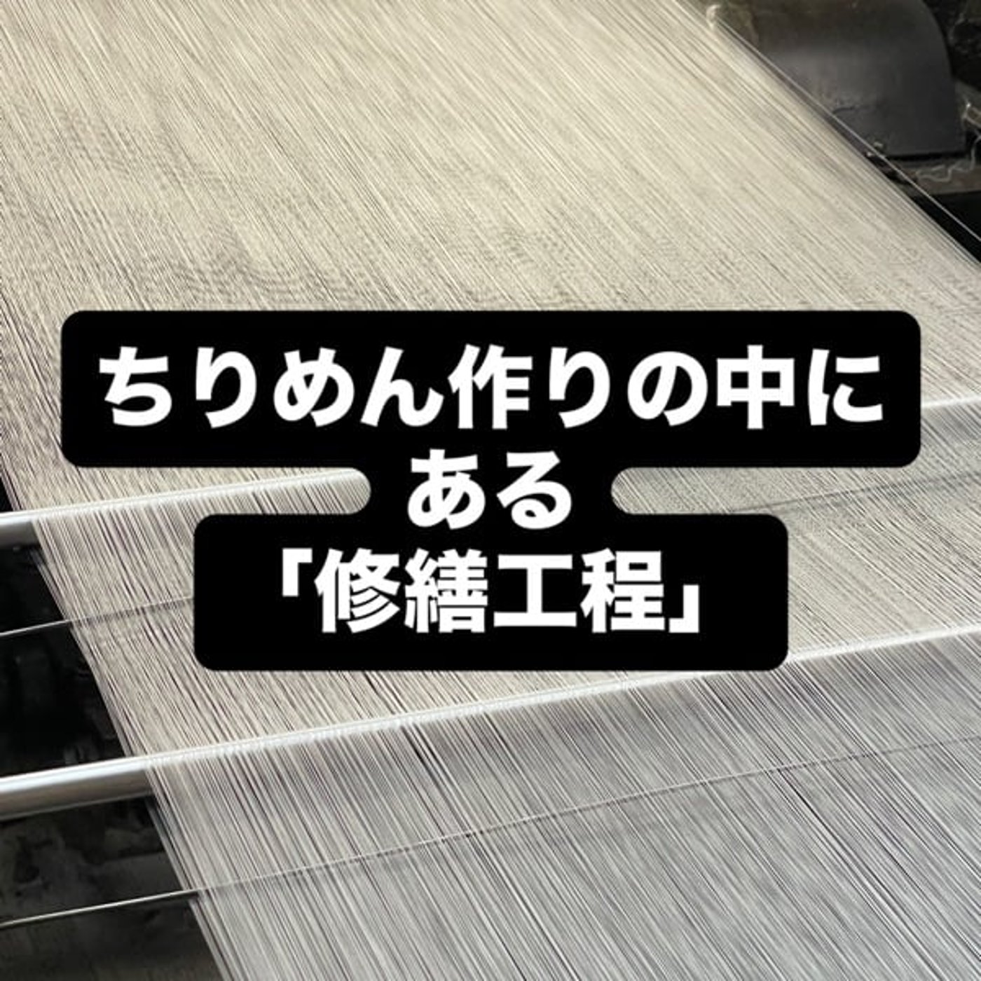 ちりめん作りの中にある「修繕工程」 episode artwork
