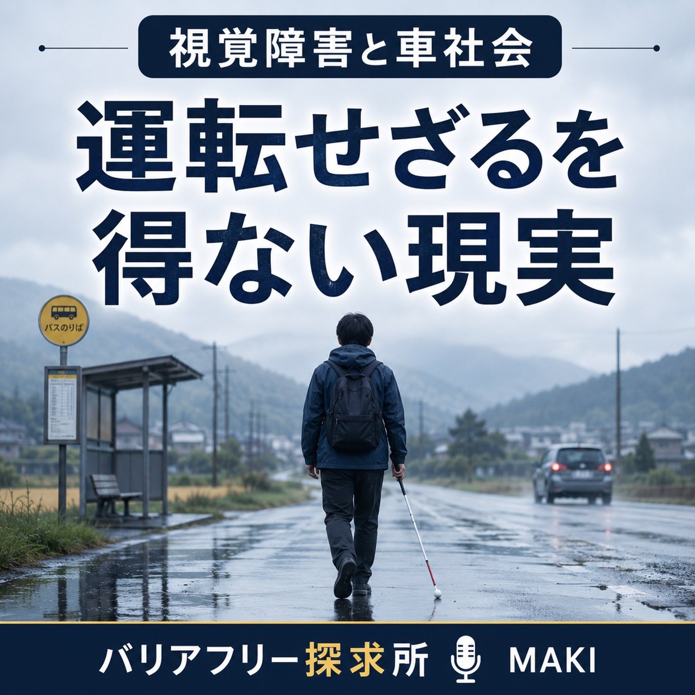 834.雨の帰り道に考えた、車がないと生きにくい現実