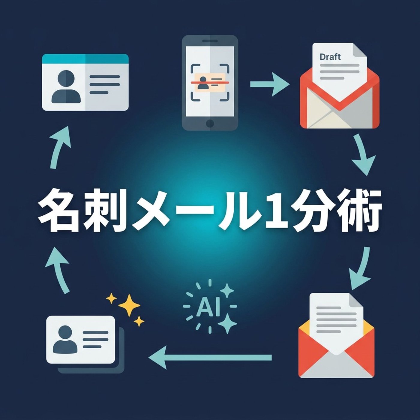 名刺交換のお礼メールをAIで当日に出す｜Gmail下書き自動作成の手順 episode artwork