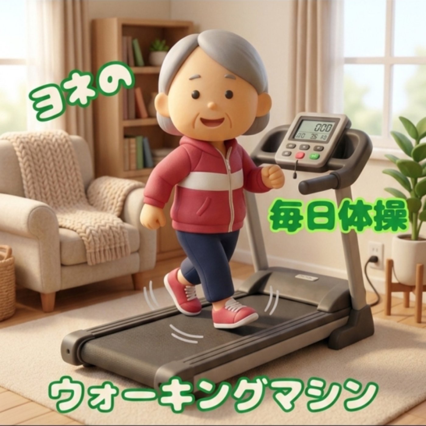 198《ヨネの毎日体操》ウォーキングマシン