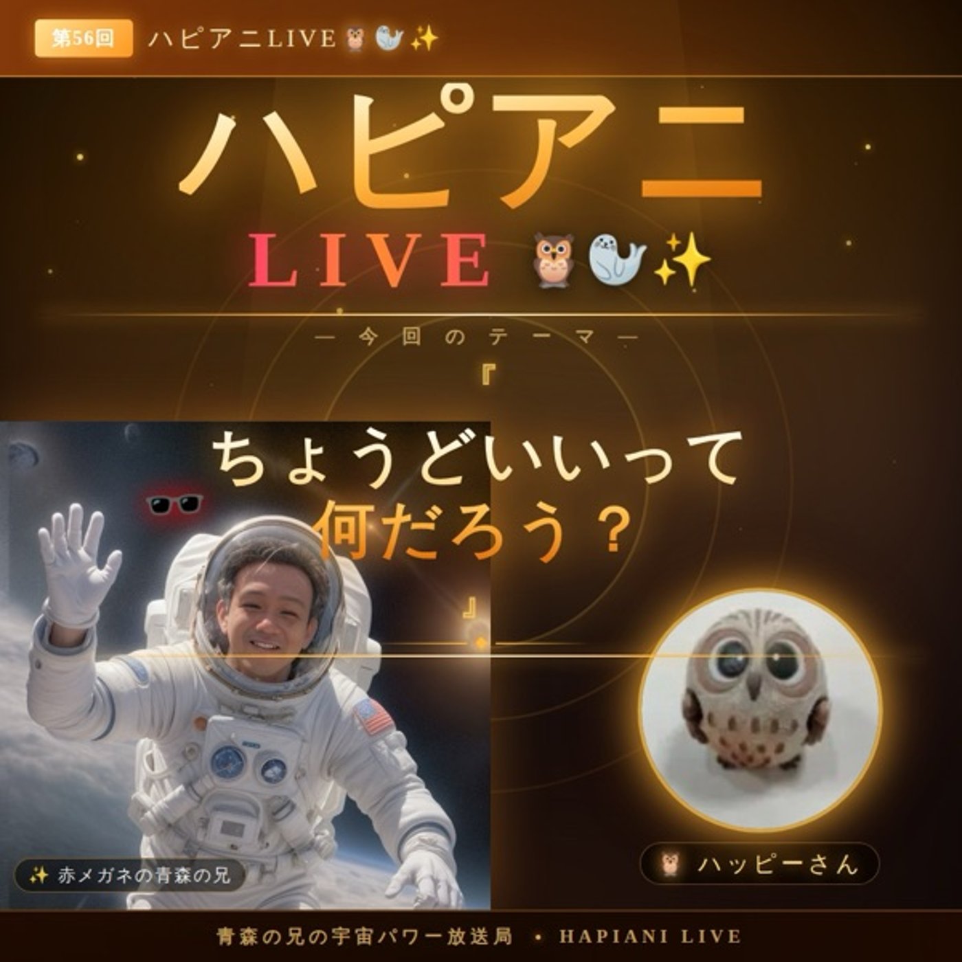 「ちょうどいいって何だろう？」ハピアニLIVE🦉🦭✨ episode artwork
