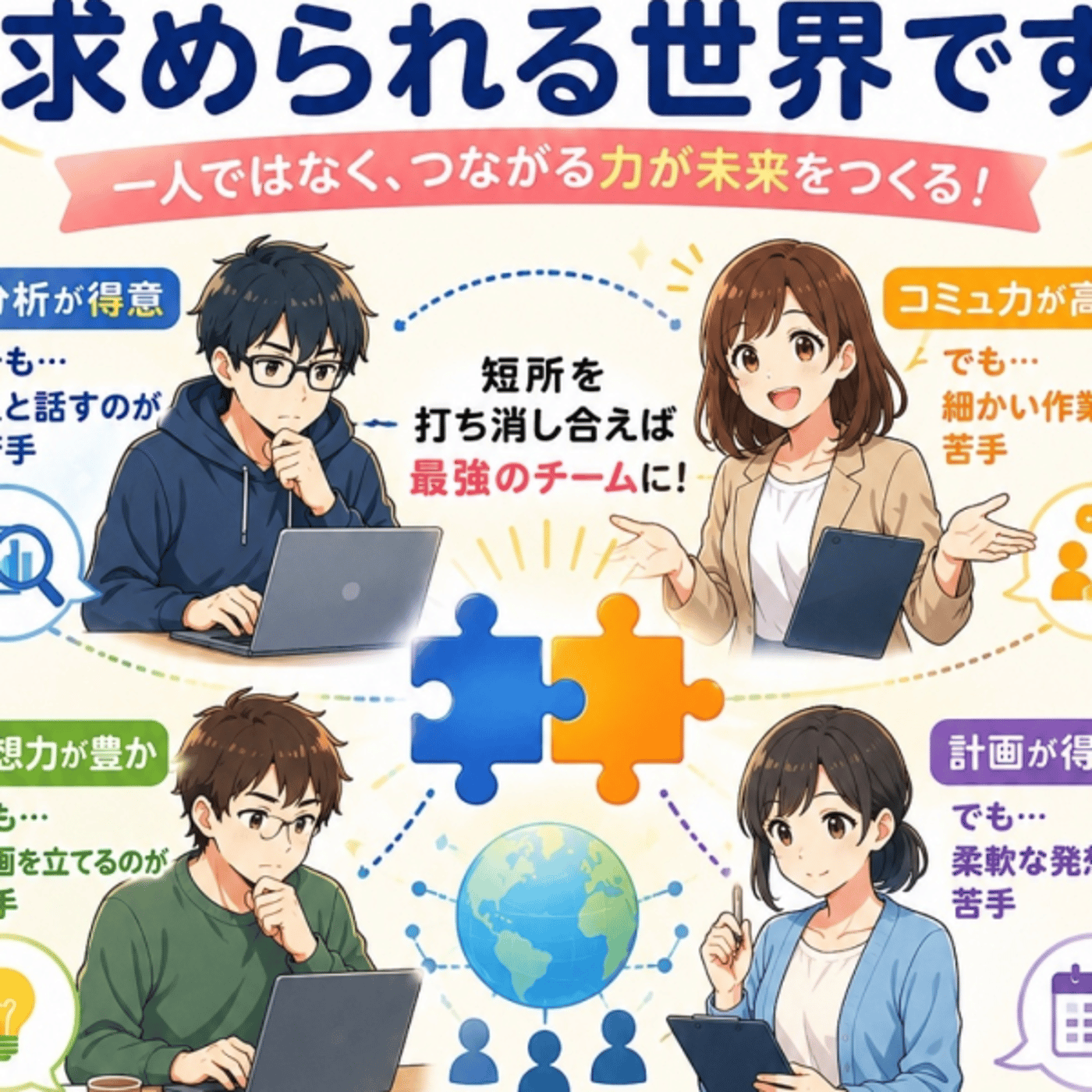 短所を打ち消し合う人が求められる世界だから自己肯定感が高くなった話。ビルドゲー episode artwork