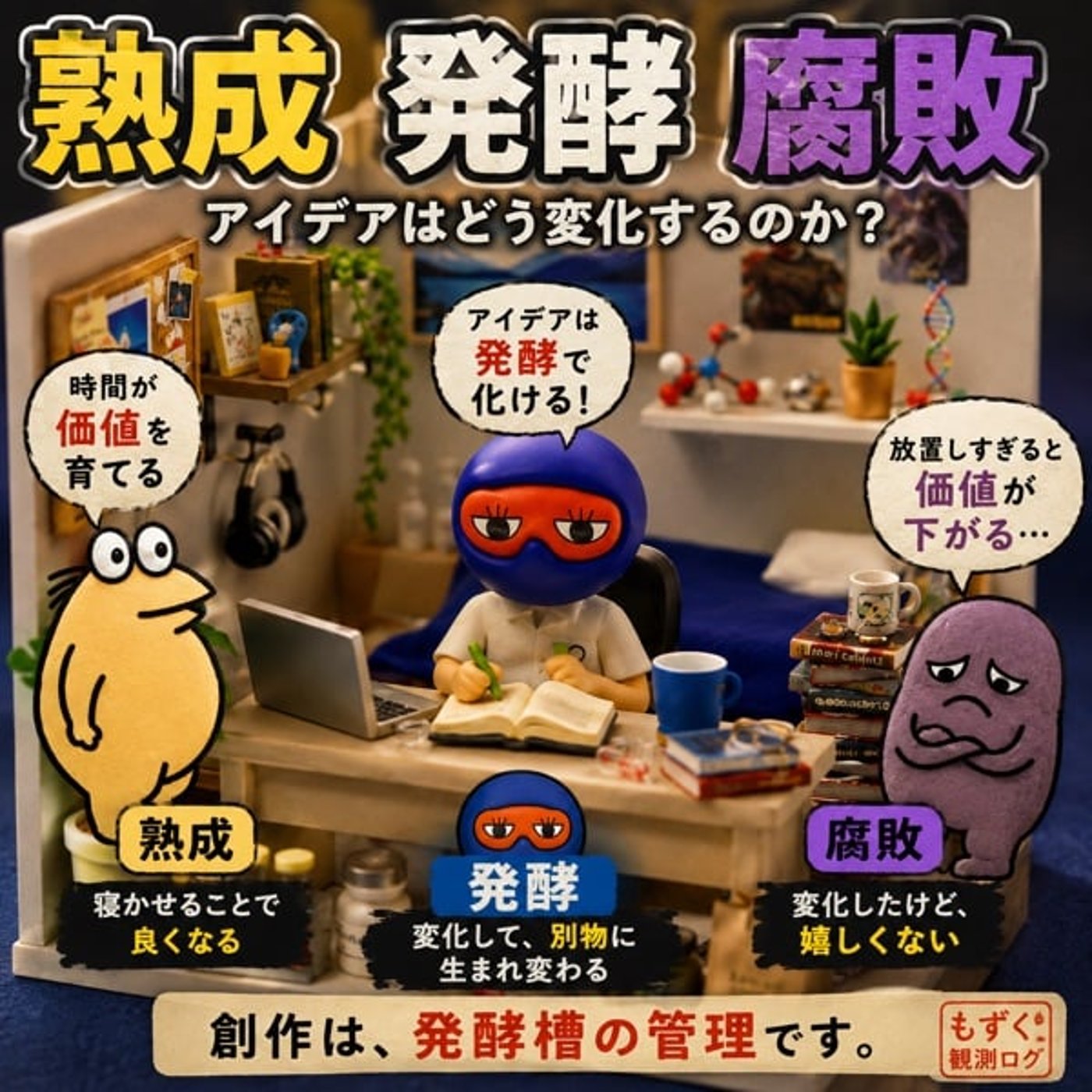 #99 【裏話】創作における《発酵》《熟成》《腐敗》について【もずく流思考】 episode artwork