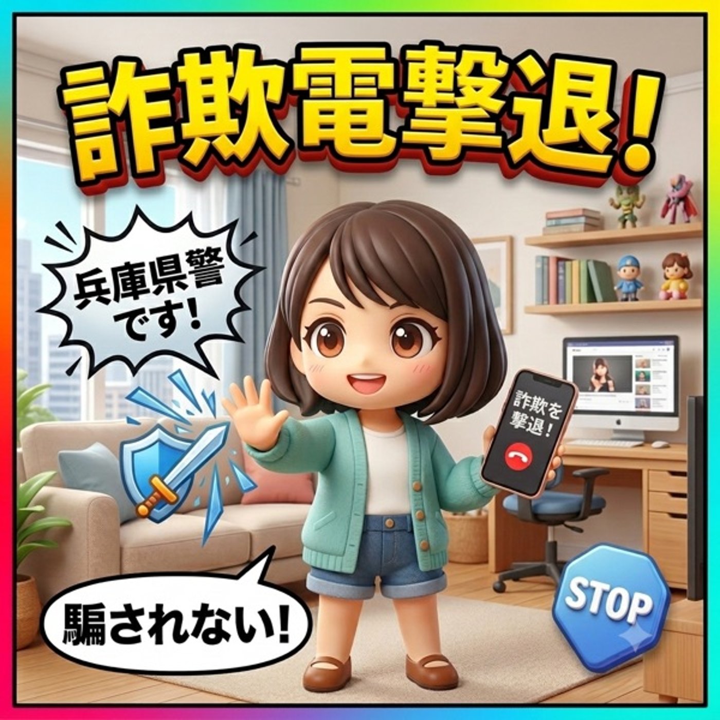 緊急🚨詐欺電話がかかってきた（犯人とのやりとり６秒）