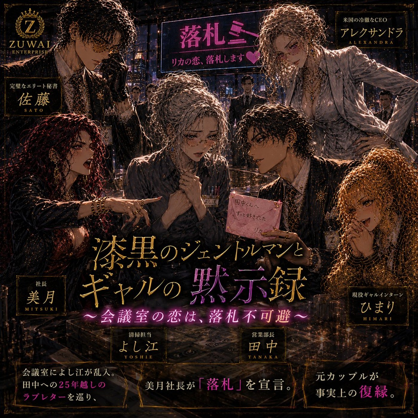 《漆黒の》第8話　会議室の恋は、落札不可避 episode artwork