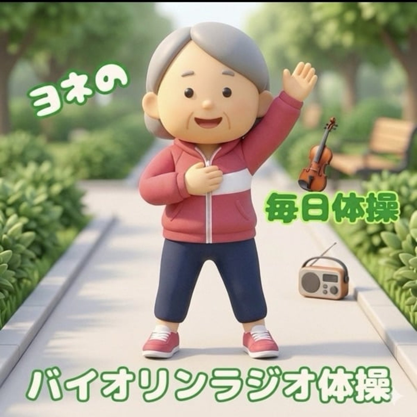 253《ヨネの毎日体操》バイオリンラジオ体操