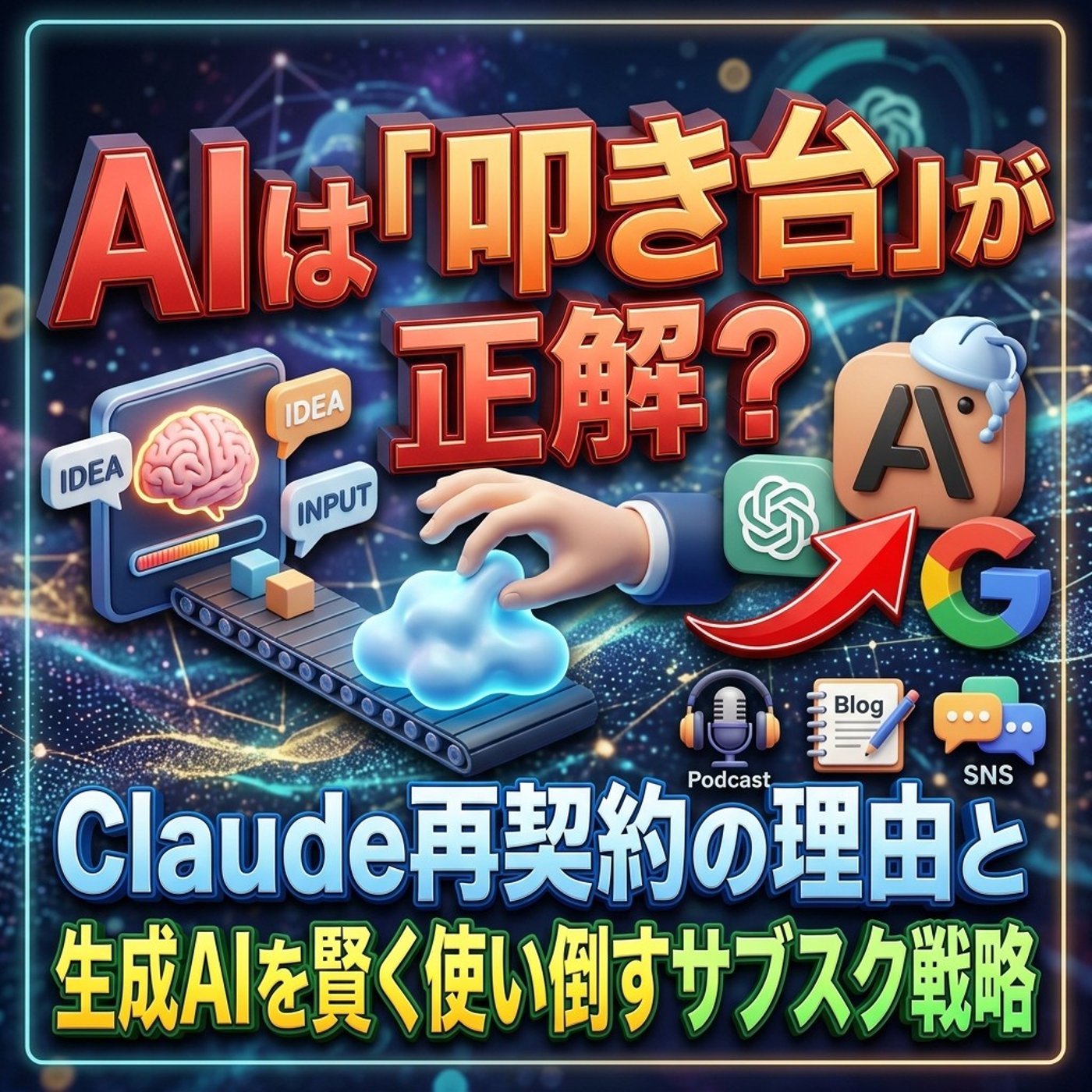 AIは「叩き台」が正解？生成AIを賢く使い倒すサブスク戦略 episode artwork