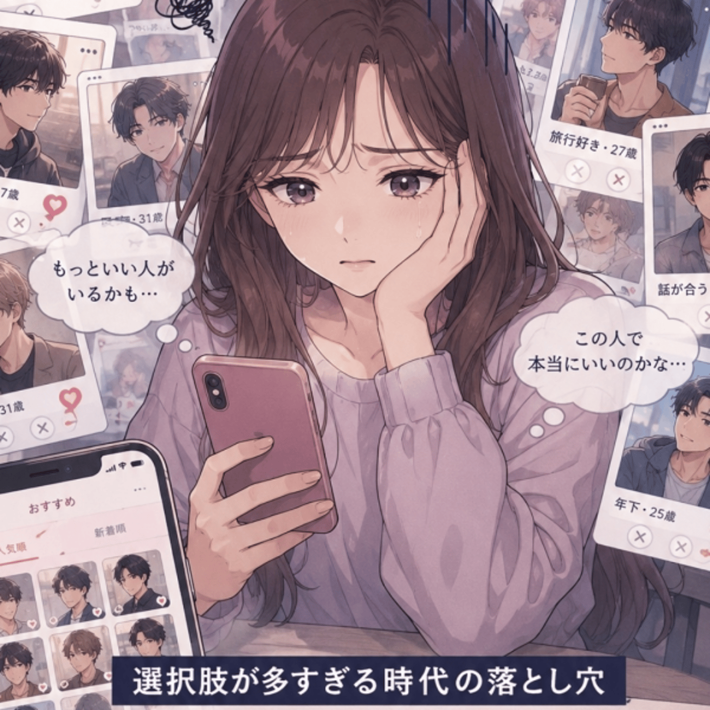 SNSマチアプ慣れした愛着回避型女性が不幸になる話。遺伝子はダンバー数超えるな episode artwork