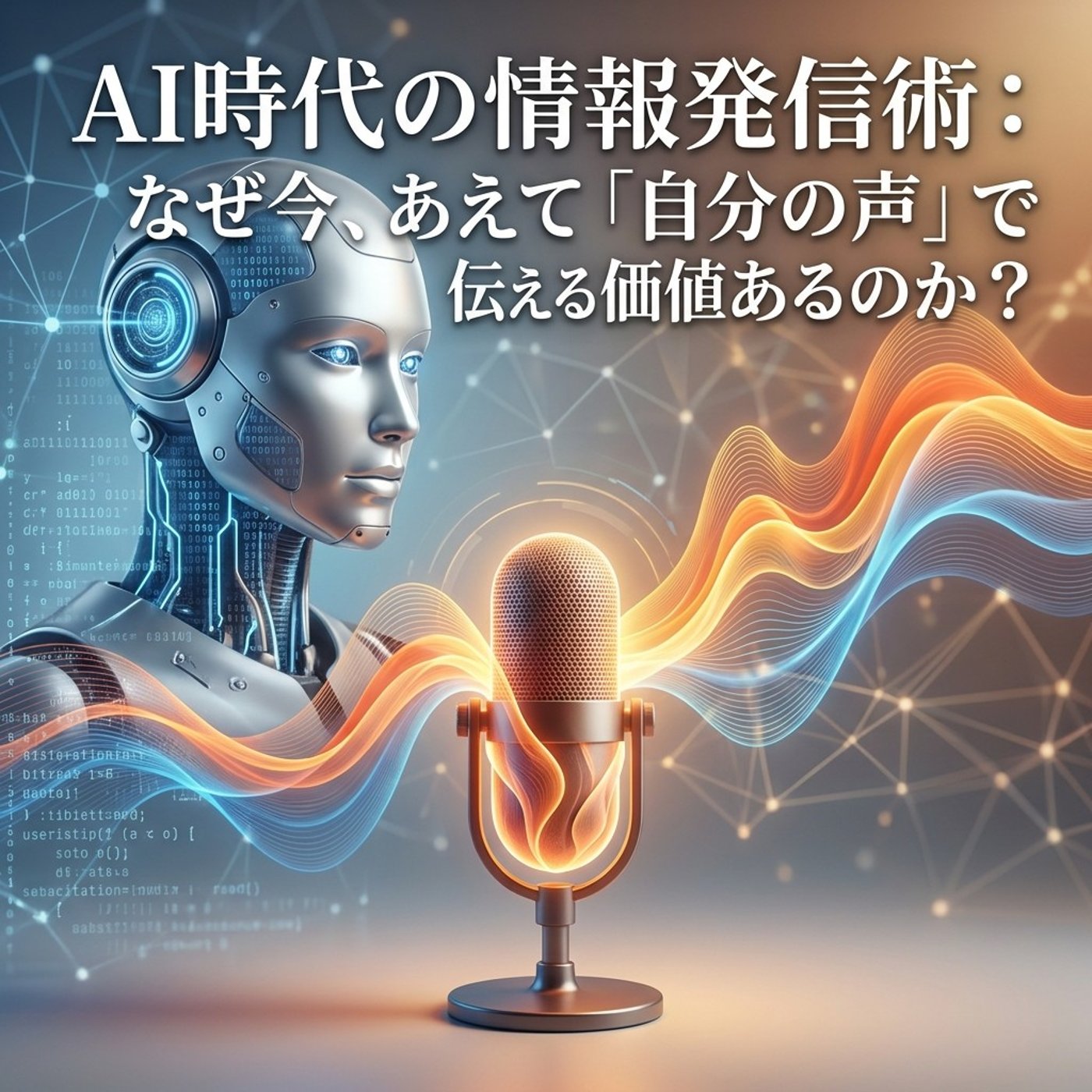 AI時代の情報発信術：なぜ今、あえて「自分の声」で伝える価値があるのか？ episode artwork