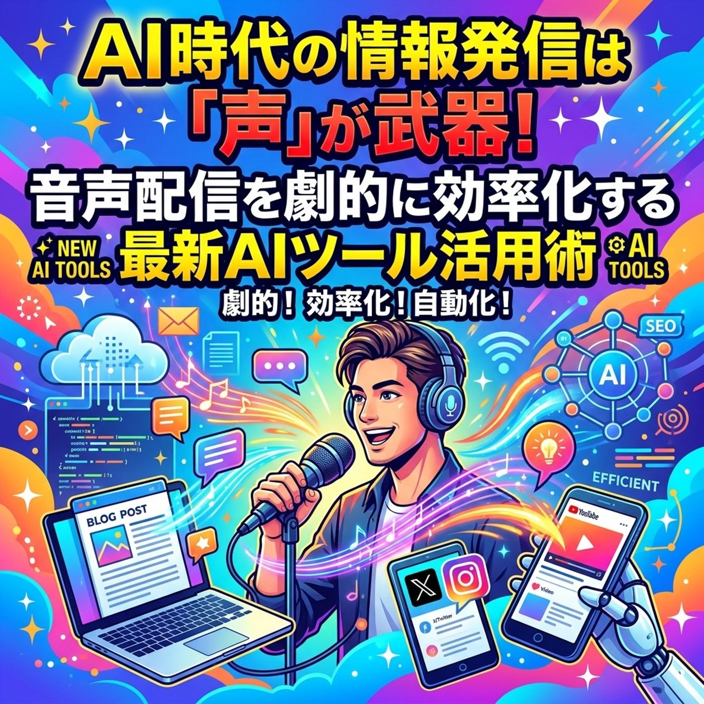 AI時代の情報発信は「声」が武器！音声配信を劇的に効率化する最新AIツール活用術 episode artwork