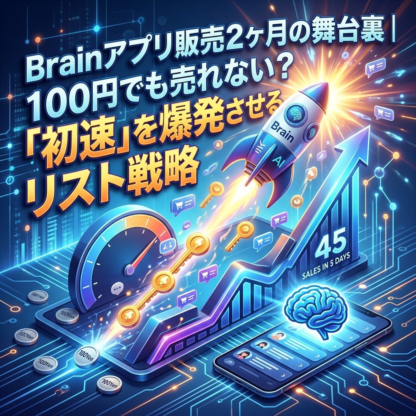 Brain販売2ヶ月の舞台裏100円でも売れない？初速を爆発させるリスト戦略 episode artwork