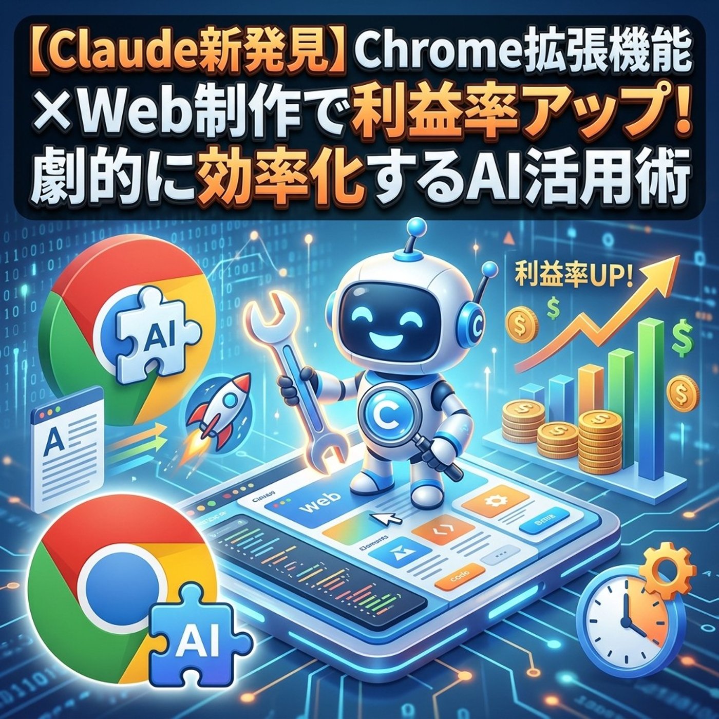 Claude新発見　Chrome拡張機能×Web制作で利益率アップ！劇的に効率化 episode artwork