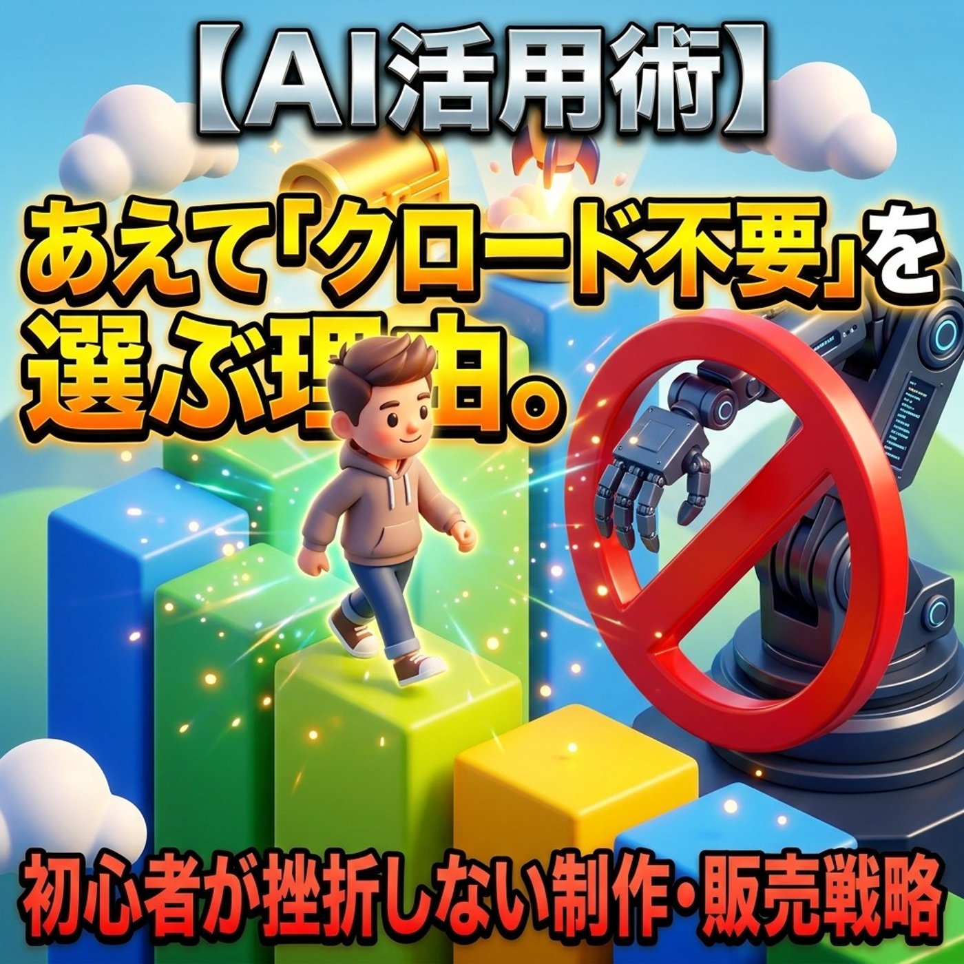 【AI活用術】あえて「Claude不要」を選ぶ。初心者が挫折しない制作・販売戦略 episode artwork