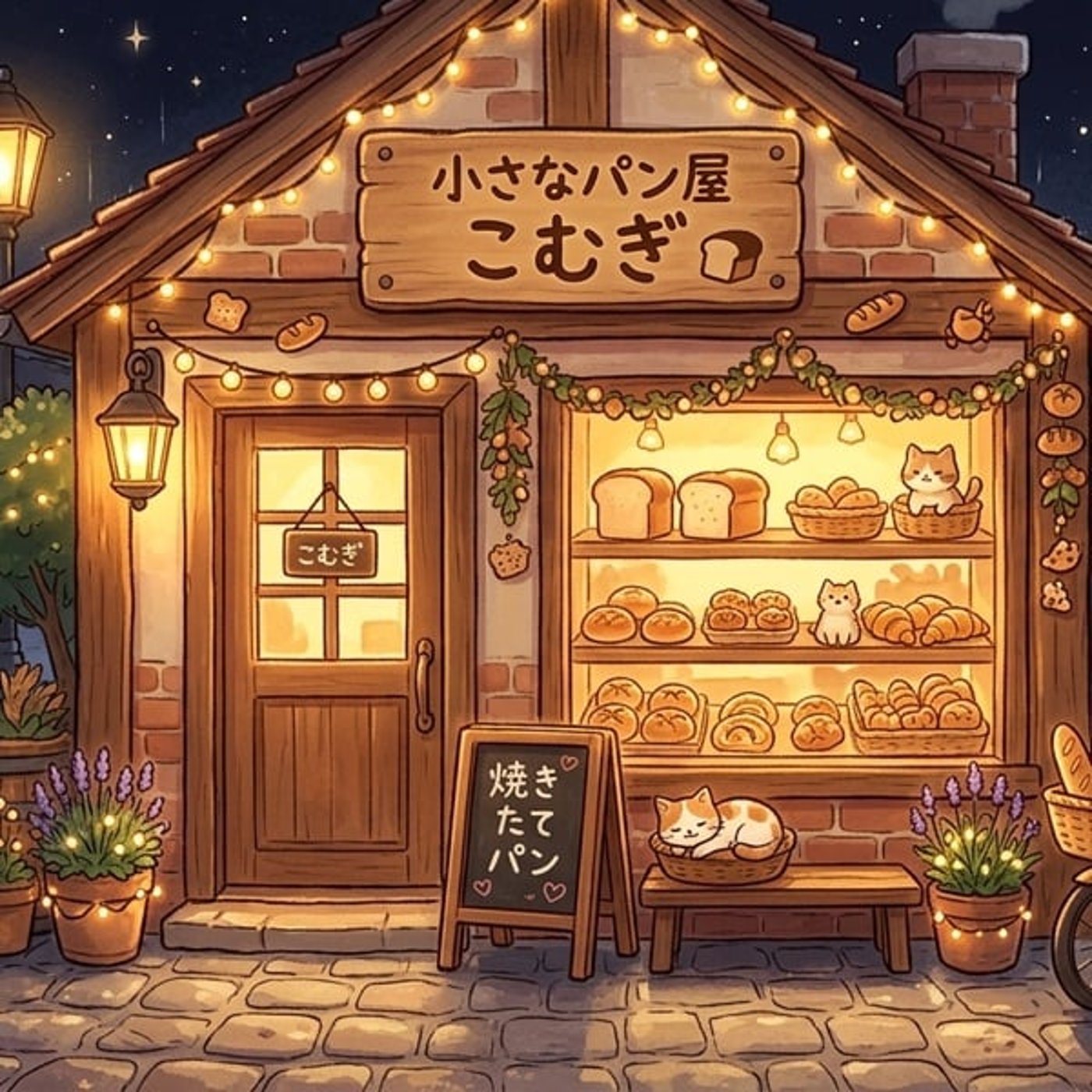 #1435「小さなパン屋さんの夜」 episode artwork