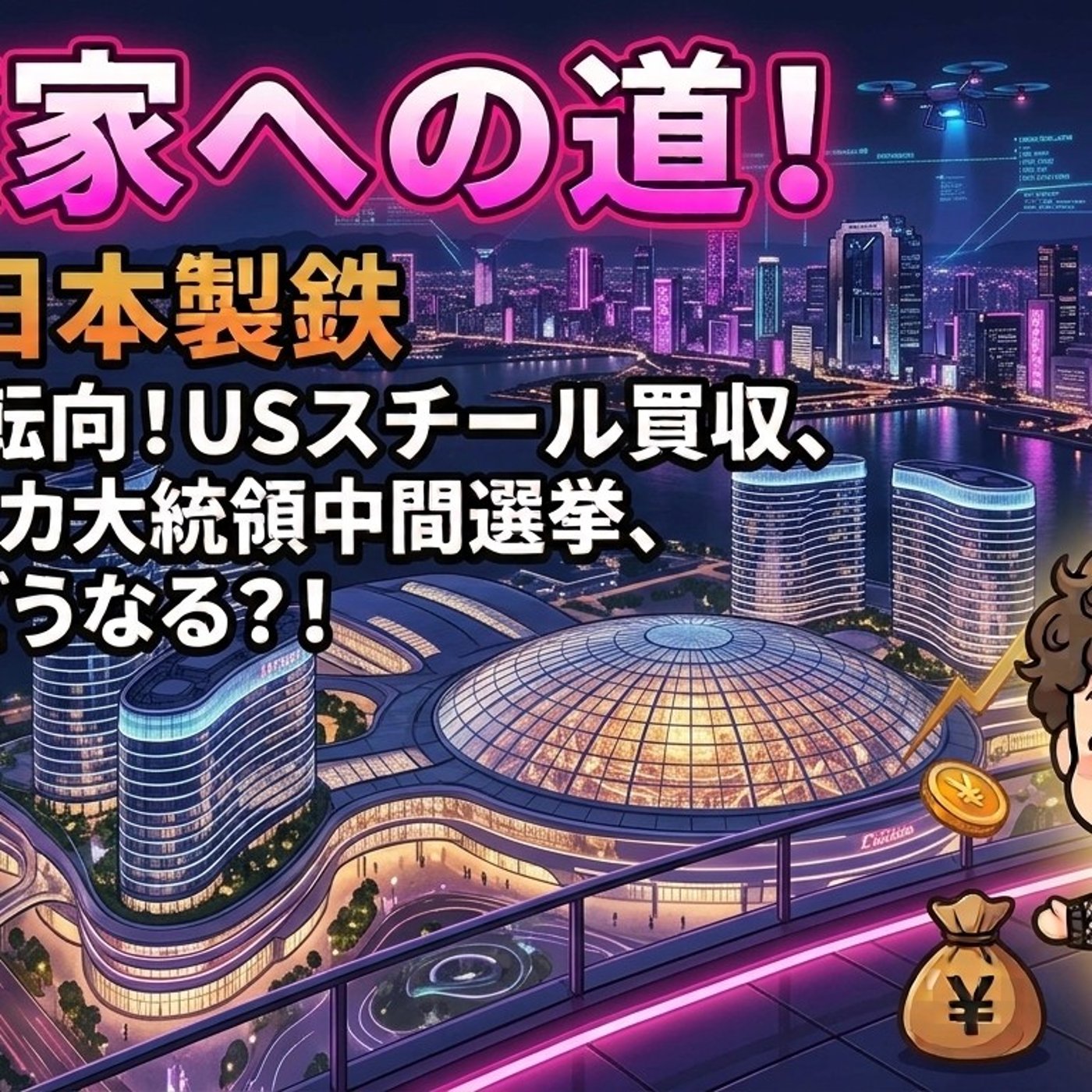 日本製鉄｜USスチール買収後の業績回復と米国選挙リスク episode artwork