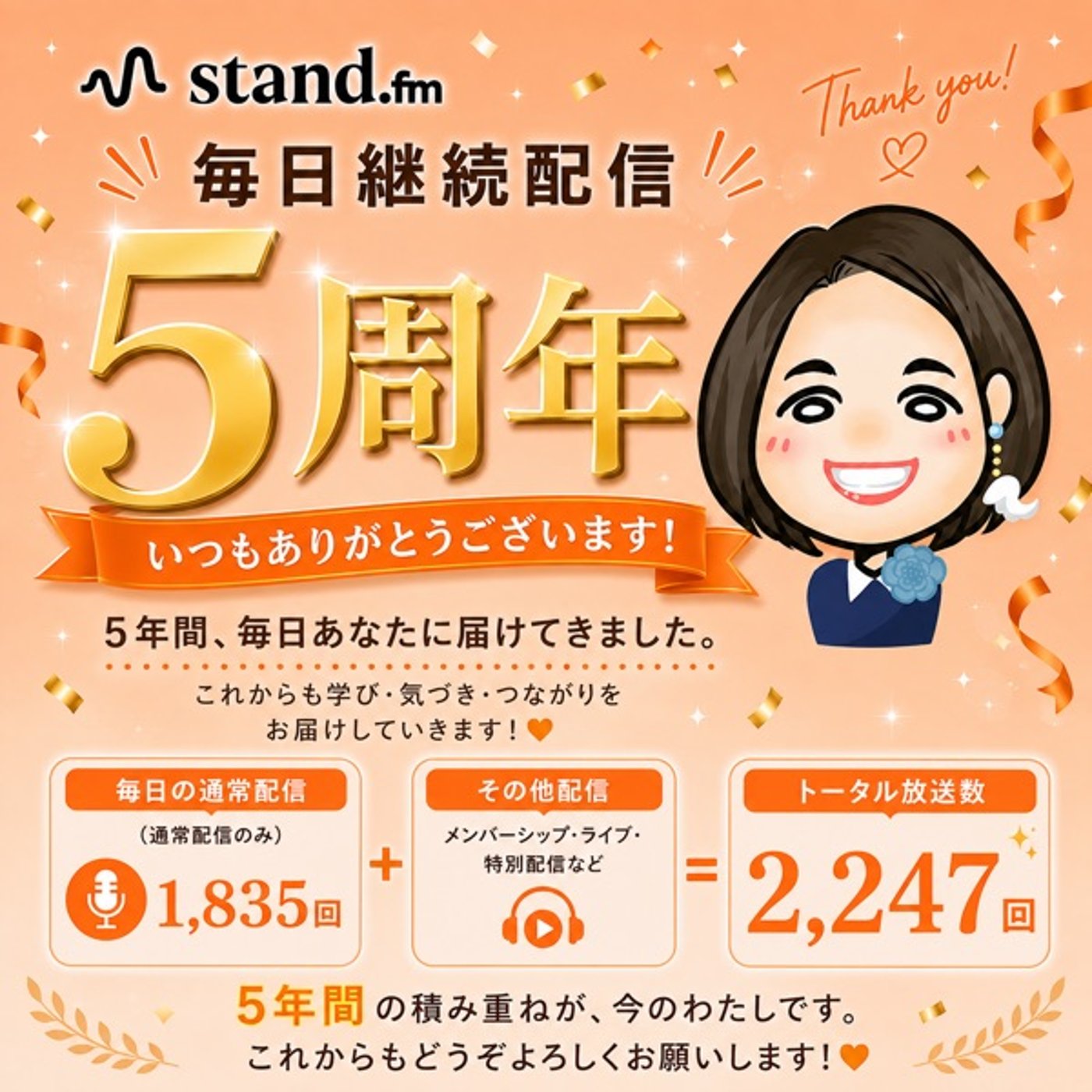 #L40【月一Live】月一ライブ_毎日配信丸5年が経過! episode artwork