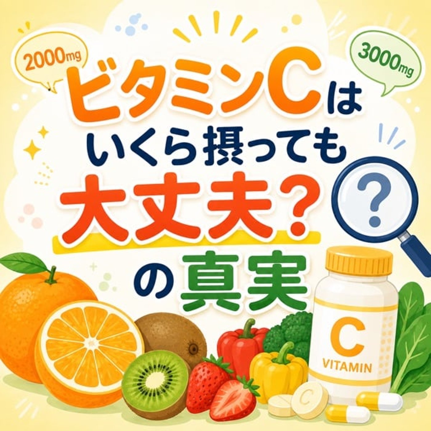 ビタミンCはいくら摂っても大丈夫？の真実。高容量に意味はあるの？ episode artwork