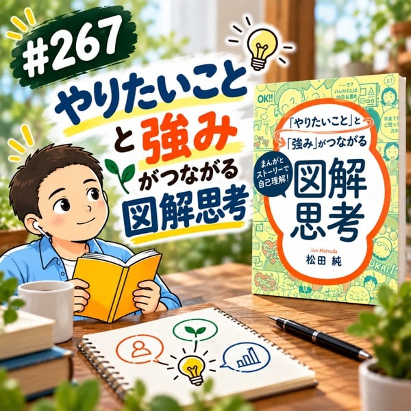 #267 映画のようにワクワク読める！松田純著『図解思考』で自己理解 episode artwork